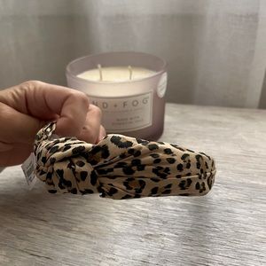 J crew Leopard print Headband knotted - one size - tan, brown, black